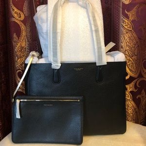 Tory Burch Phoebe Reversible Tote, Black/Gold